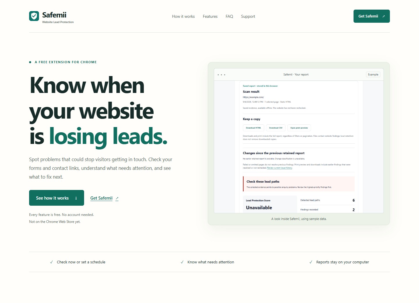 Preview of the Safemii website